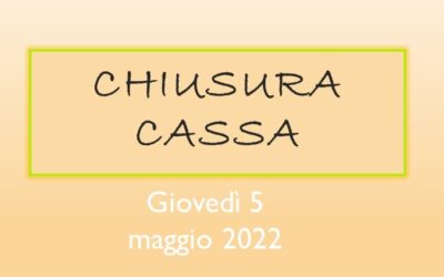 AVVISO CHIUSURA CASSA