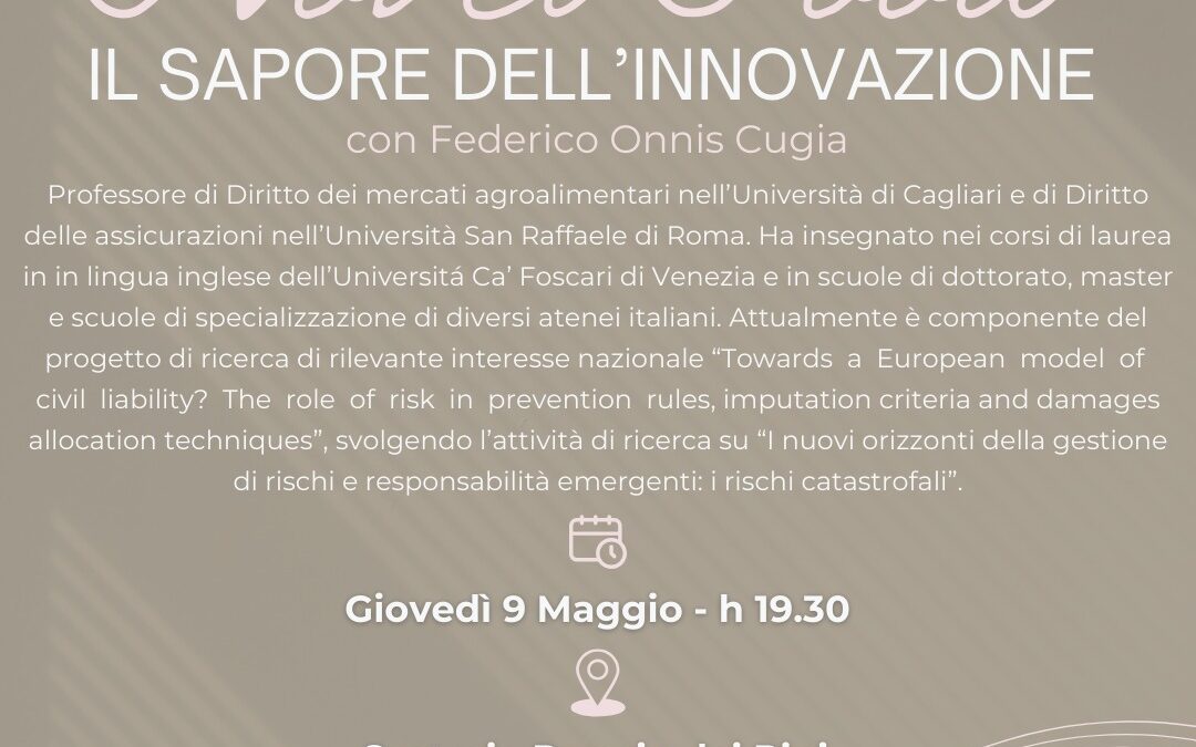 NOVEL FOOD: il sapore dell’innovazione con Federico Onnis Cugia